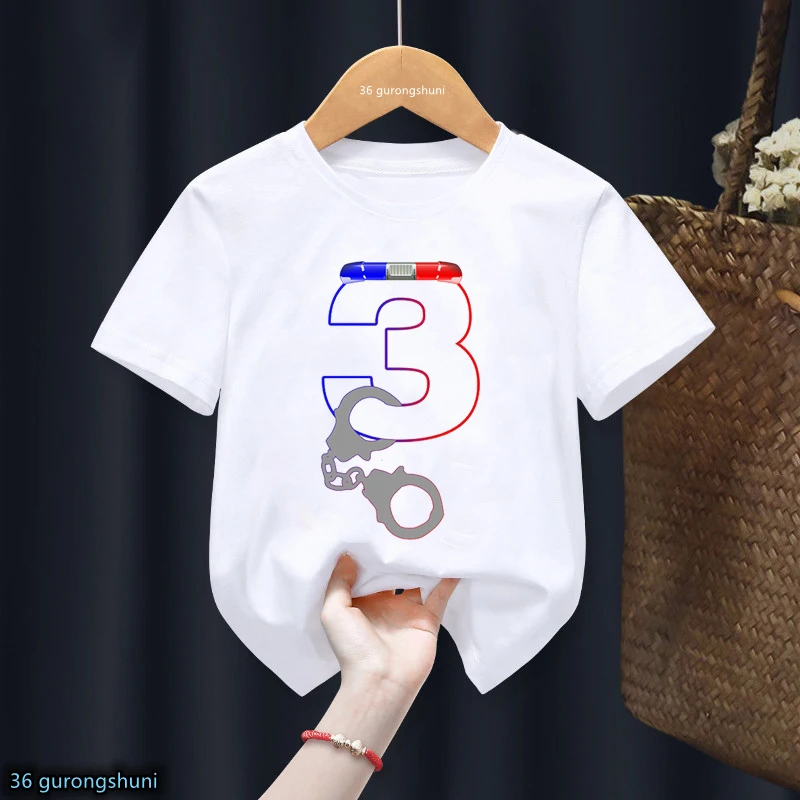 Camiseta policía sirena cumpleaños niño niña regalo fiesta - imagen 5