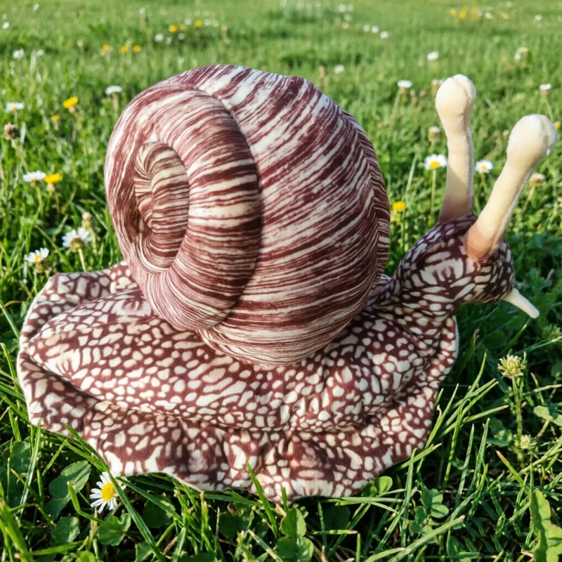 Peluche caracol realista suave con relleno de fibra para niños - imagen 3