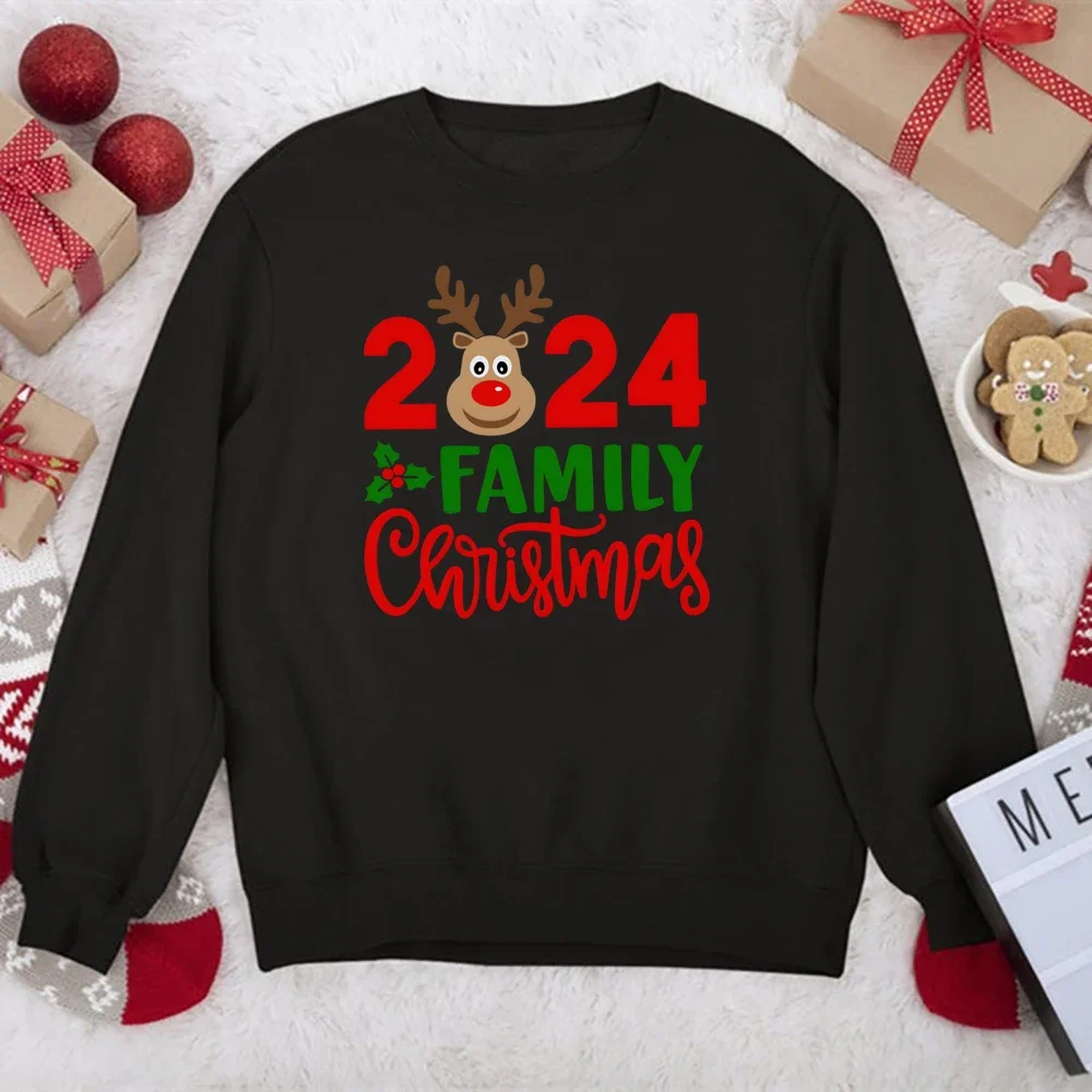 Sudadera familiar con capucha estampado de ciervos para Navidad - imagen 4