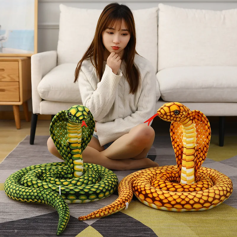 Peluche cobra colorido y suave para niños - imagen 4