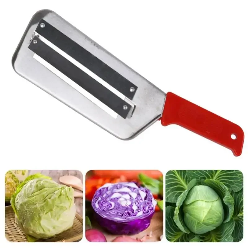Rallador de verduras doble hoja para cortar repollo y lechuga