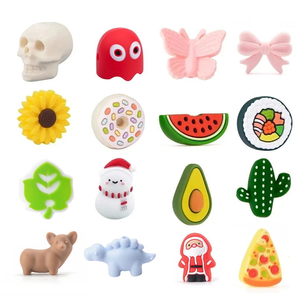 Cuentas de silicona para dentición infantil sin BPA regalo práctico - imagen 3