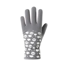 Guantes térmicos de terciopelo cortaviento para ciclismo infantil