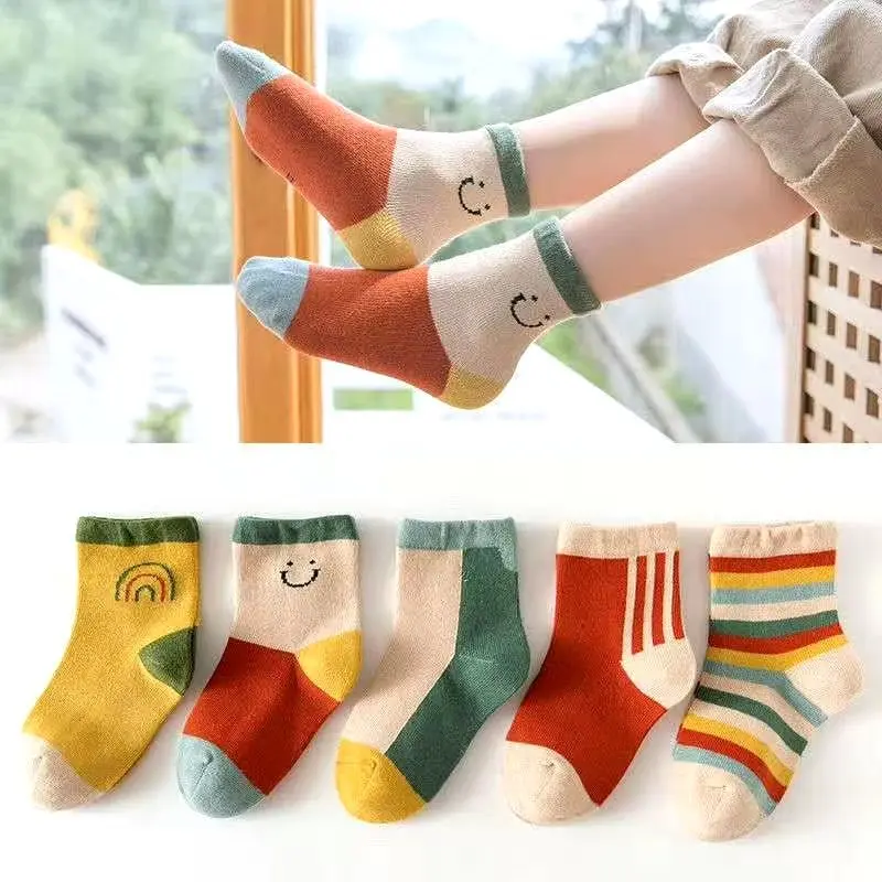 Calcetines de rayas para niños – Algodón transpirable y suave - imagen 4
