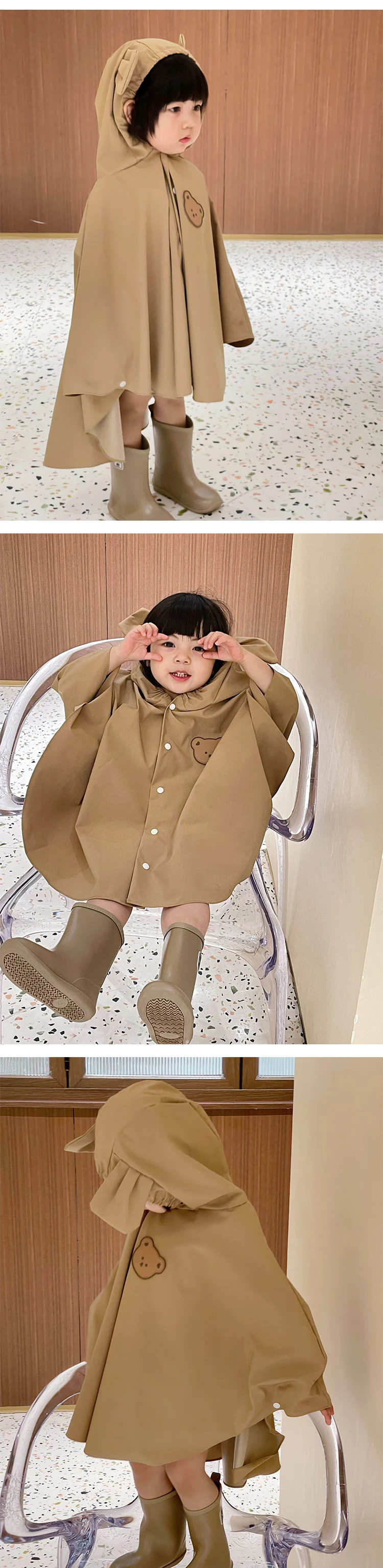 Chubasquero infantil, práctico para llevar