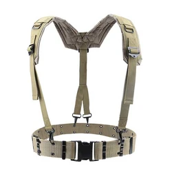 Cinturón táctico en Y para caza y airsoft con correa de pecho