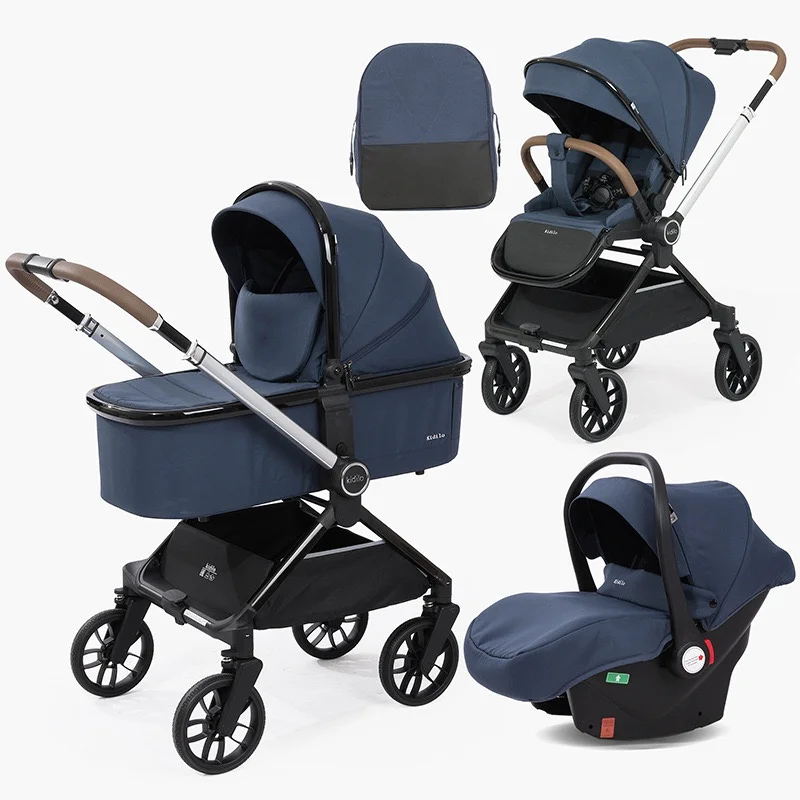 Cochecito 3 en 1 convertible con amortiguación para recién nacidos - imagen 4