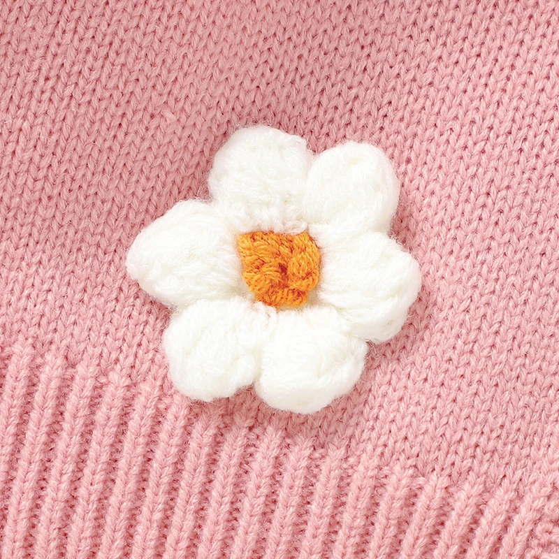 Jersey de punto bebé cuello en V manga larga para otoño - imagen 4