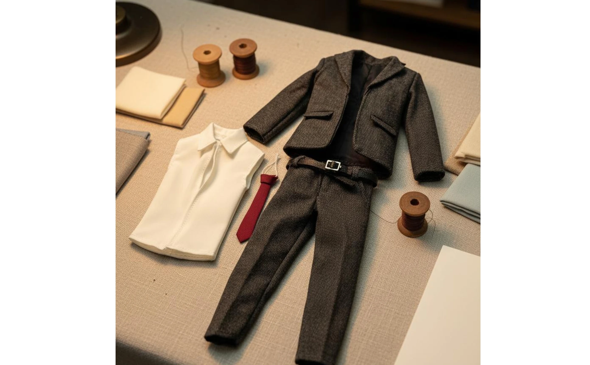 Chaqueta y conjunto de traje en miniatura para figura 1/12