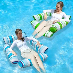 Silla flotante hinchable para piscina y playa, asiento individual