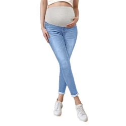 Vaqueros maternity cintura alta elásticos para embarazadas
