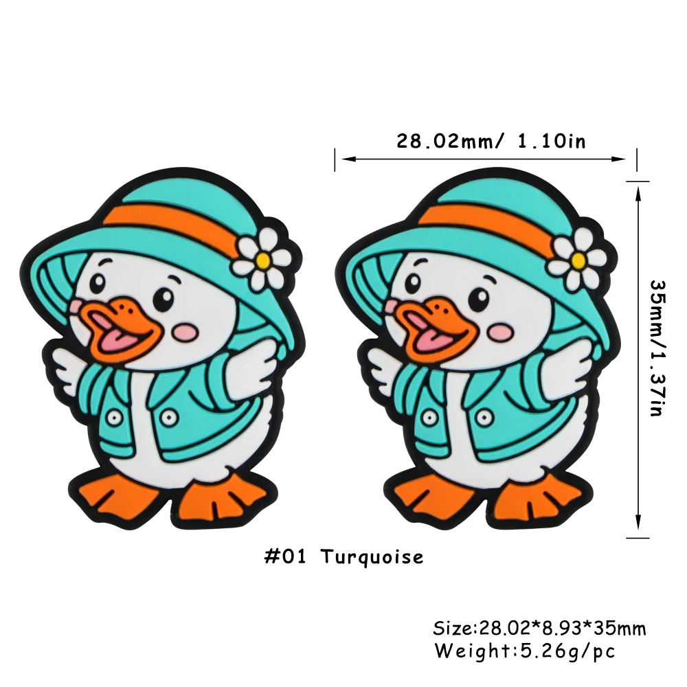 Pato feliz en acabado plano, ideal para diseños DIY