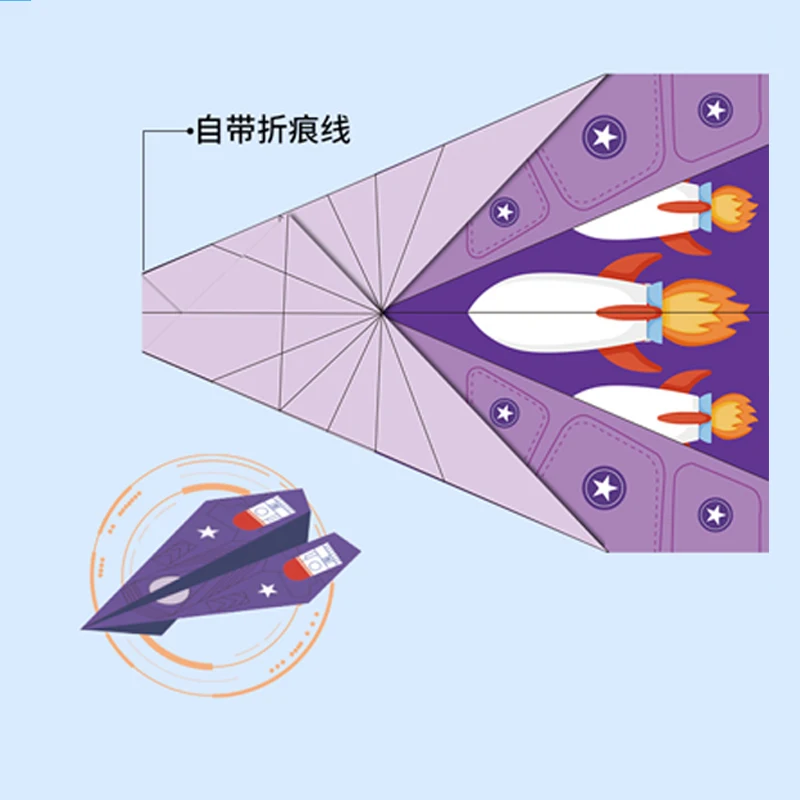 Avión de papel origami para niños, juguete educativo - imagen 2