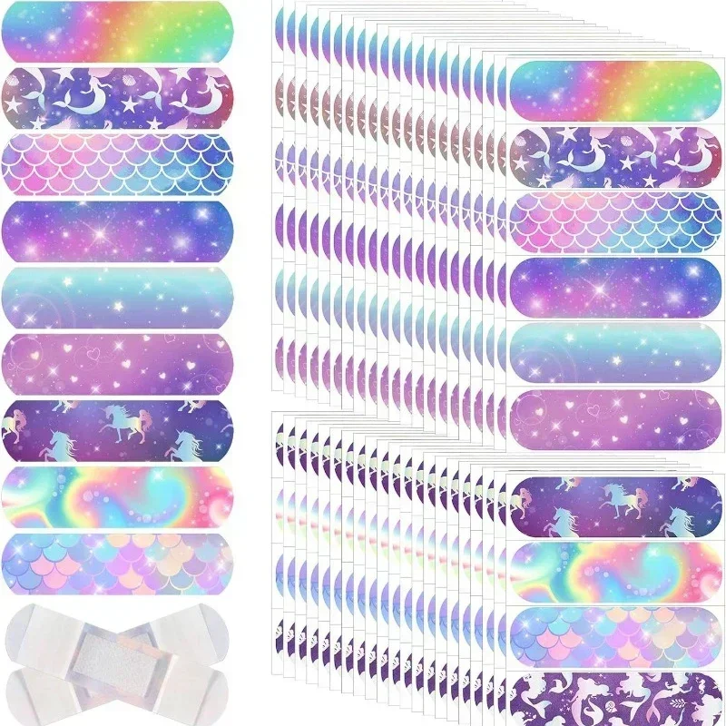 Tiritas infantiles decorativas con motivos de sirena y estrellas - imagen 3