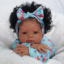 MRB Muñeca Reborn realista afroamericana - Modelo Lanny 50cm
