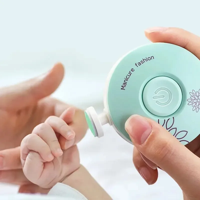 Set de manicura para bebés: cortaúñas eléctrico y lima suave - imagen 4