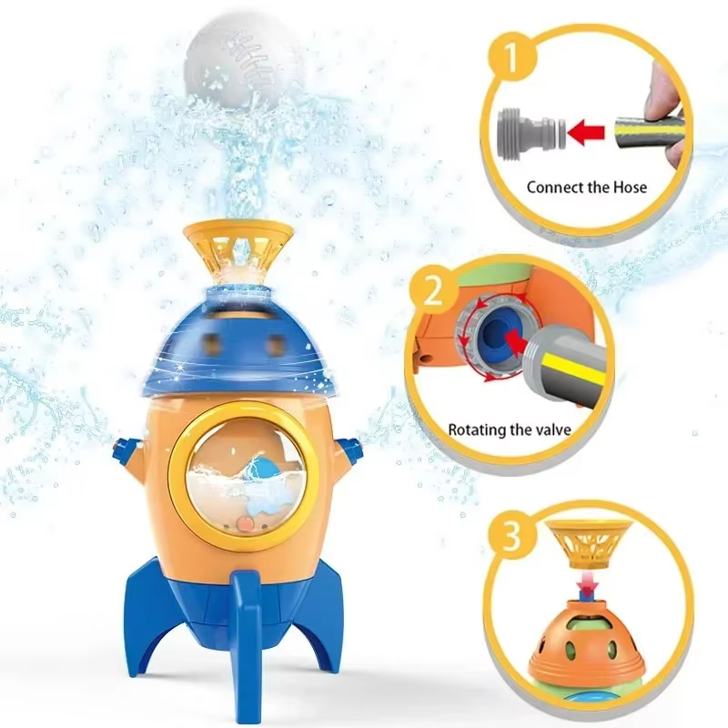 Rociador de agua tipo béisbol con un botón para jardín infantil - imagen 3