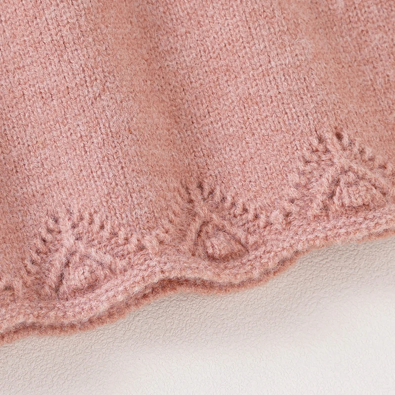 Conjunto de punto con volantes para niña – 2 piezas otoño - imagen 3