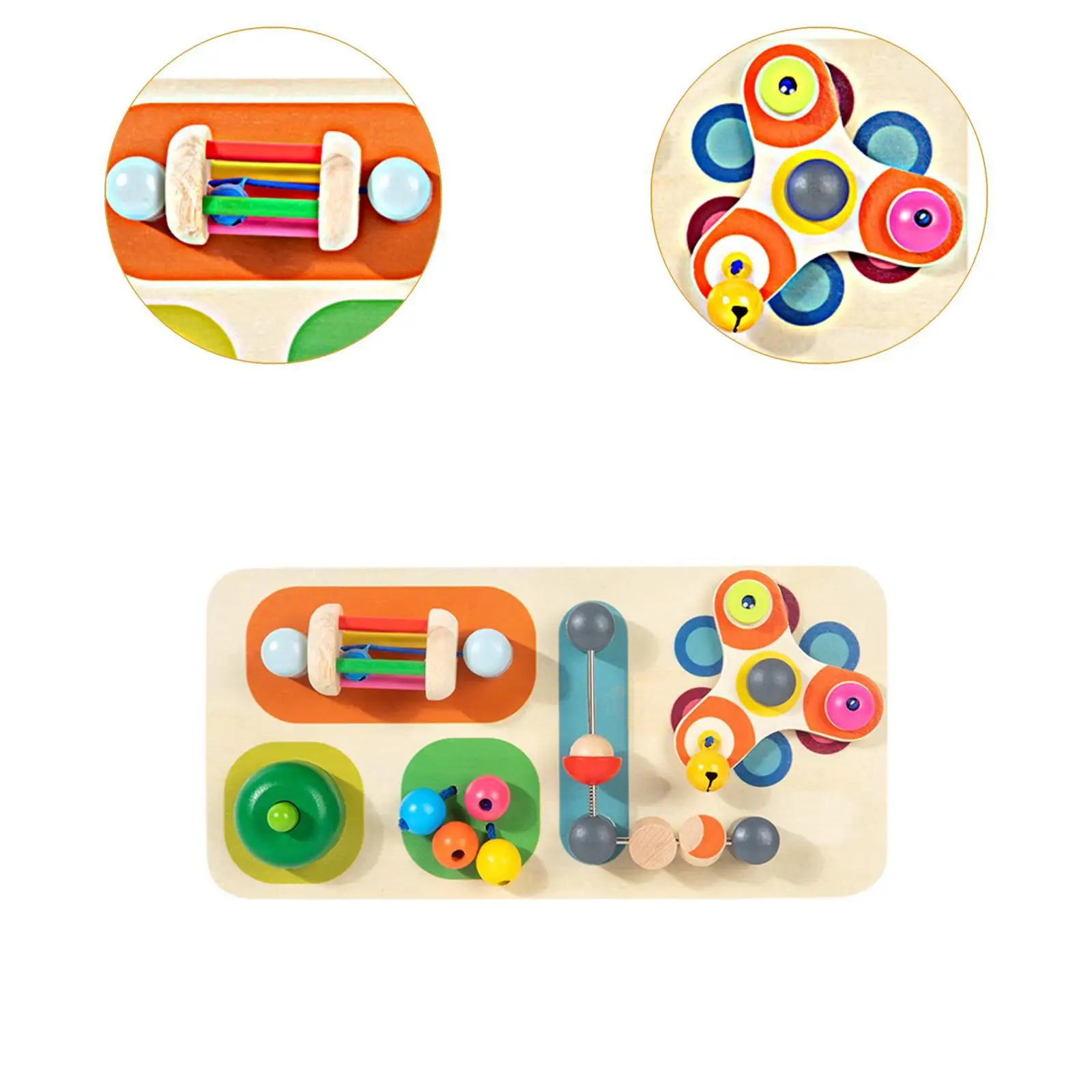 Tablero sensorial Montessori de madera para bebés – juego educativo - imagen 4