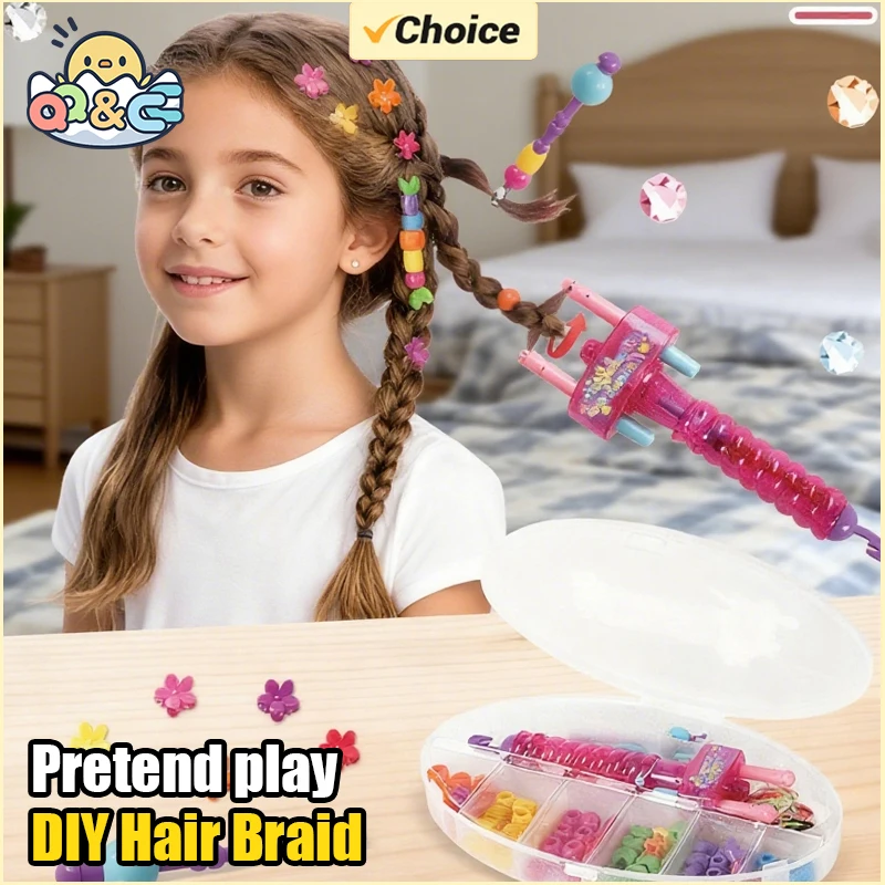Kit de trenzas de peinado para niñas – accesorios con cuentas