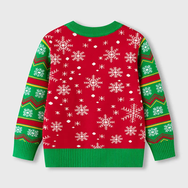Jersey de invierno para niños con cuello redondo y manga larga - imagen 4
