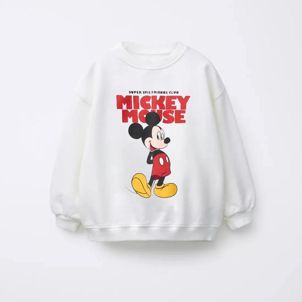 Sudadera infantil Mickey Mouse con cuello redondo estampado - imagen 3