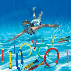 Juguetes de buceo acuáticos para piscina: anillo y varita