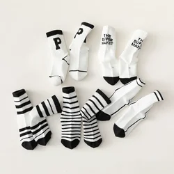 Calcetines largos de malla para bebé con letras – Tobilleras verano
