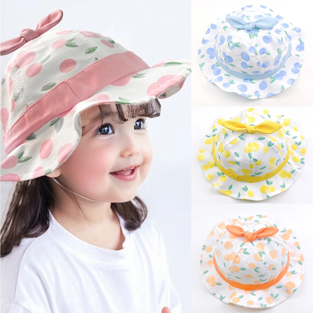 Gorro de pescador algodón transpirable con estampado frutal - imagen 2