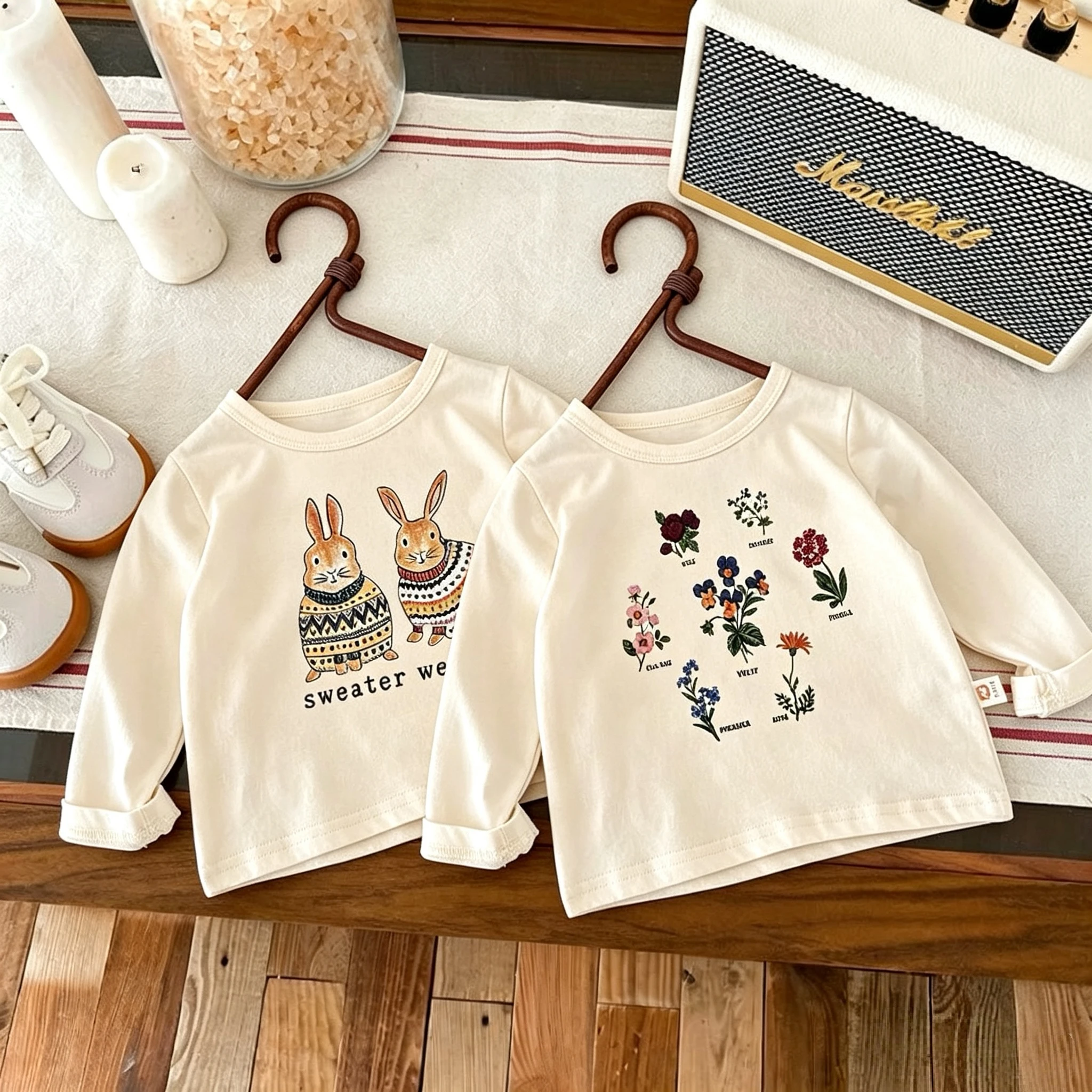 Camisetas de manga larga para niña – estilo otoñal sencillo clásico - imagen 2