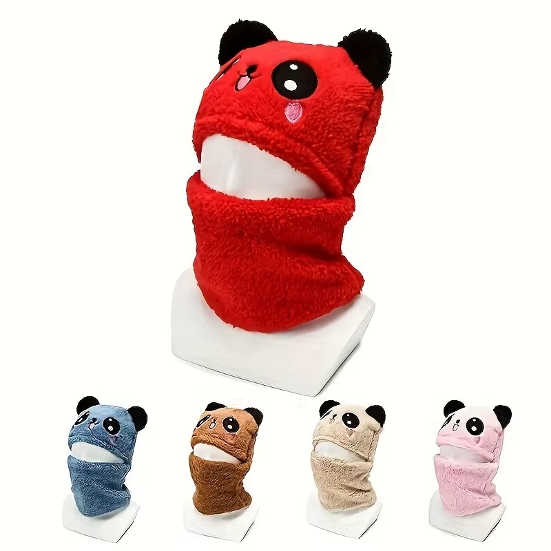 Gorro de invierno y bufanda de lana para niños - imagen 3