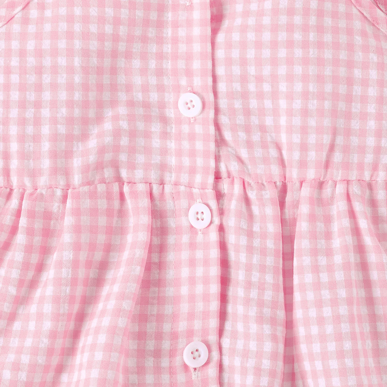 Conjunto de verano de cuadros: sin mangas y bermuda de mezclilla - imagen 4