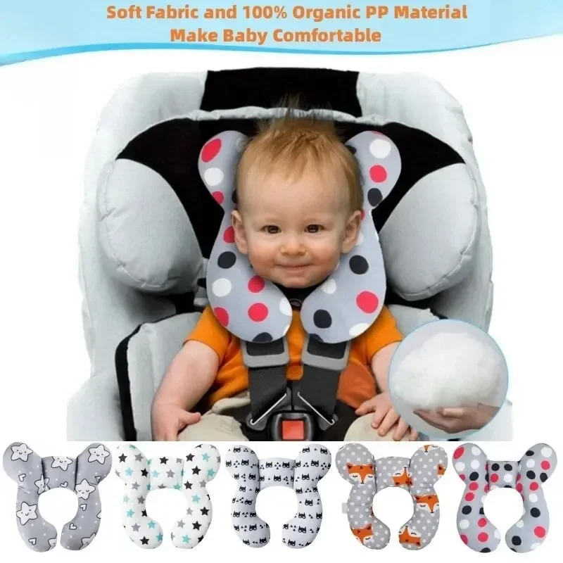 Almohada de viaje para bebé: soporte cabeza y cuello en coche - imagen 4