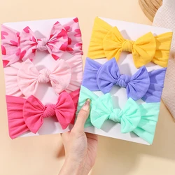 Diadema bebé ancha con lazo – Turbante elástico para niñas