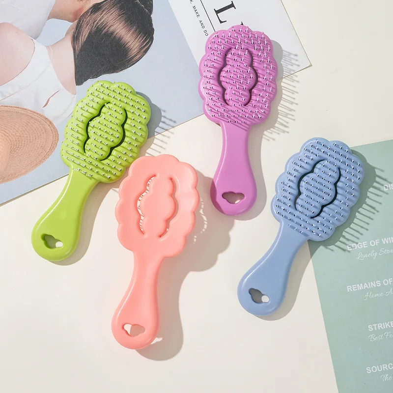 Peine infantil color caramelo – Forma de nube suave para niña - imagen 4
