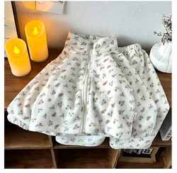 Conjunto de otoño de terciopelo doble cara cálido para niños