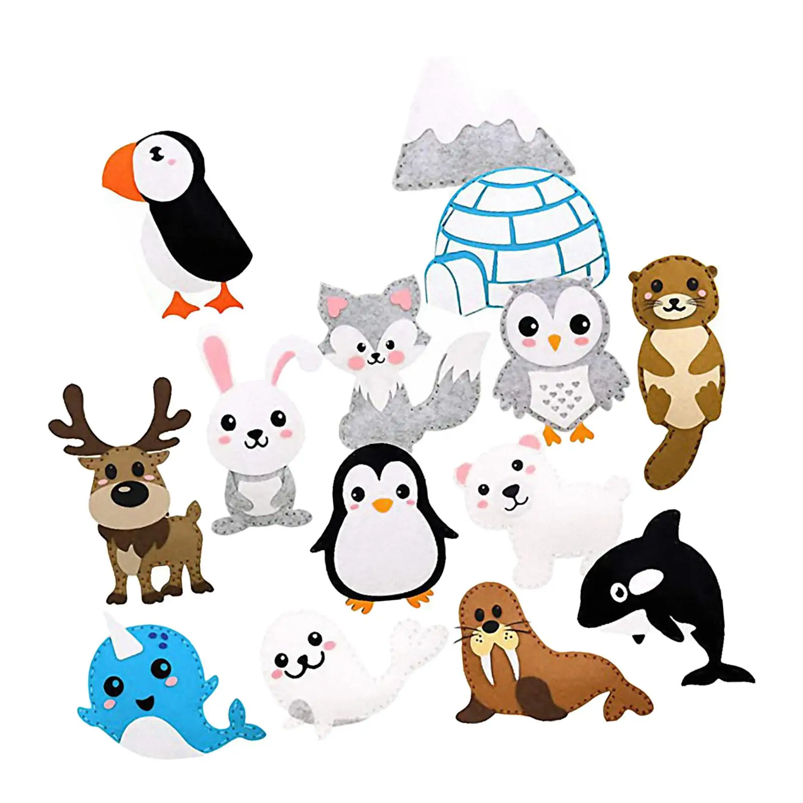 Kit de costura de animales polares para principiantes de invierno - imagen 4