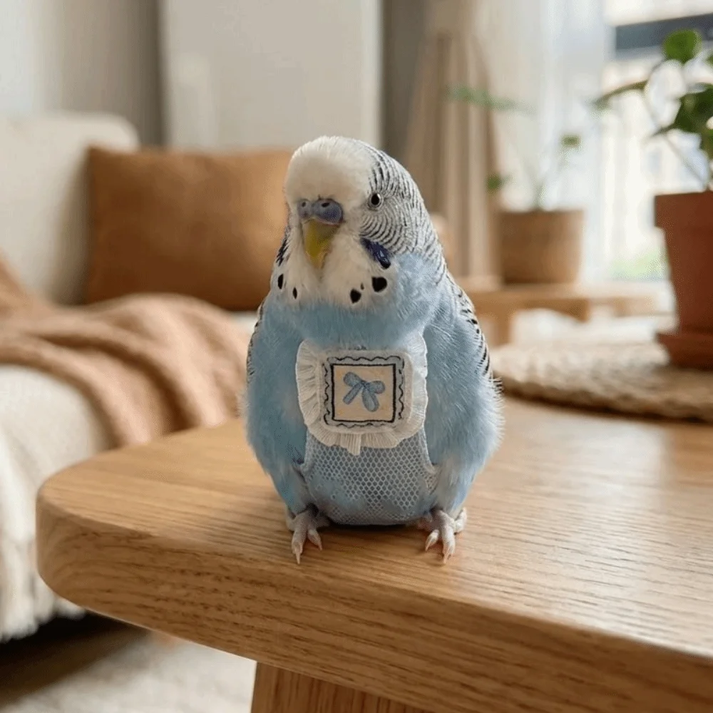 Pañal de malla transpirable para loros con cierre ajustable - imagen 5
