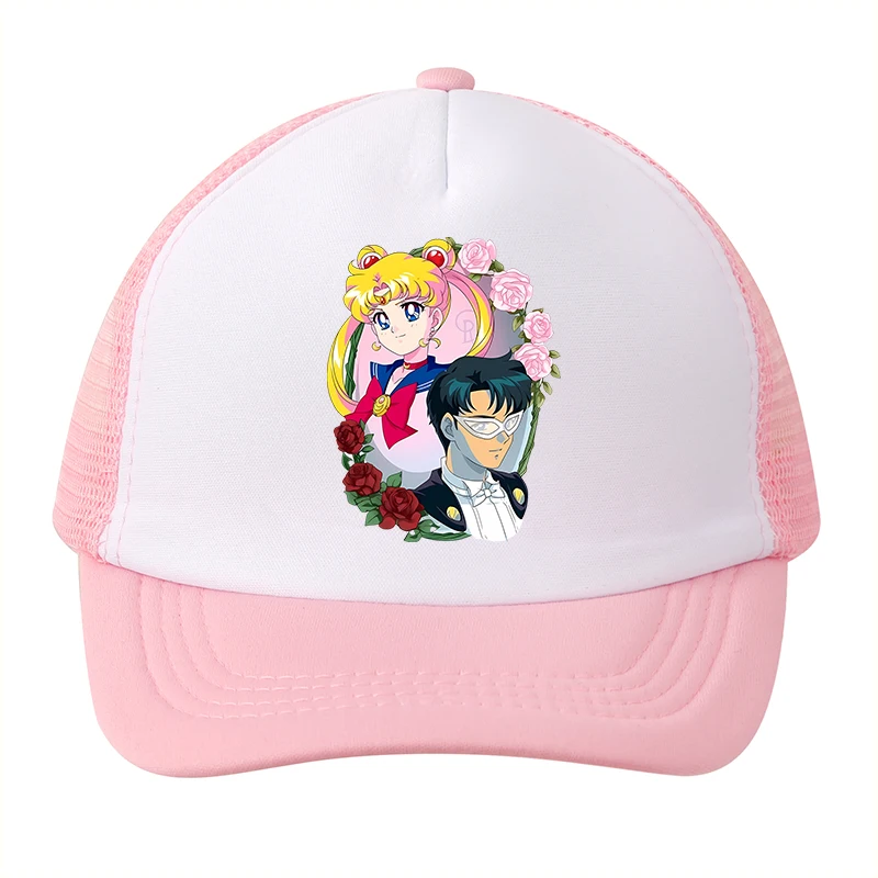 Gorra de béisbol infantil Sailor Moon diseño de verano ajustable - imagen 3