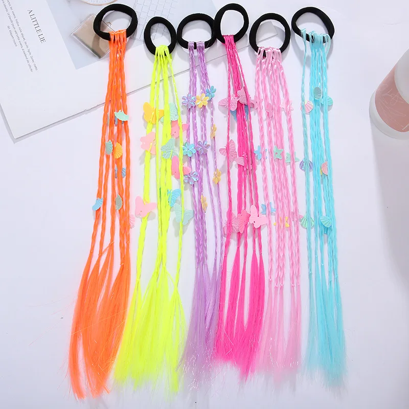 Diadema cuerda de pelo trenzada colorida para fiesta y cosplay - imagen 2