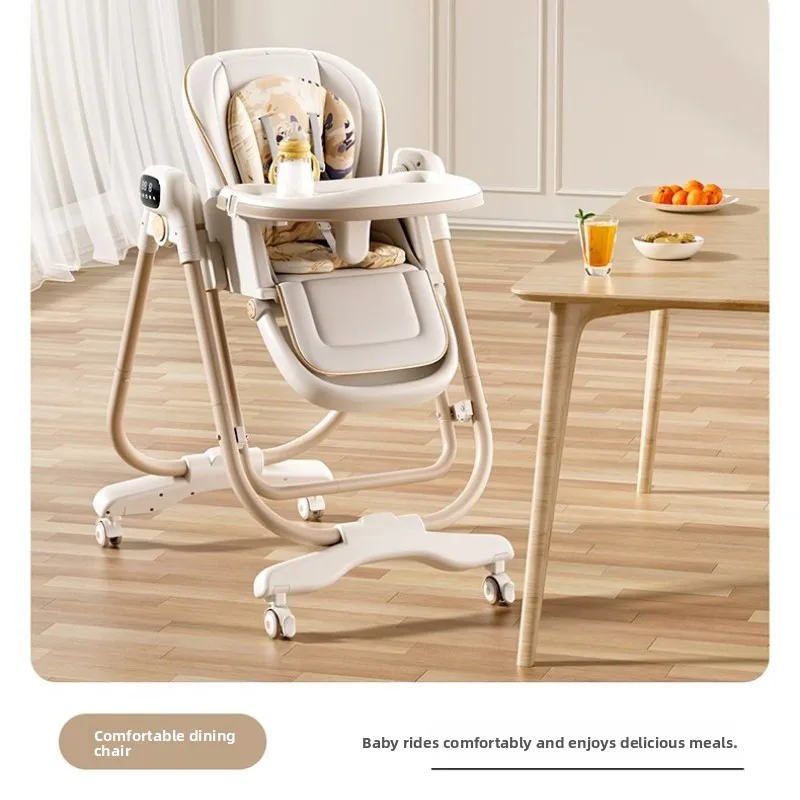 Trona y asiento mecedor para bebé: silla de comedor infantil - imagen 2