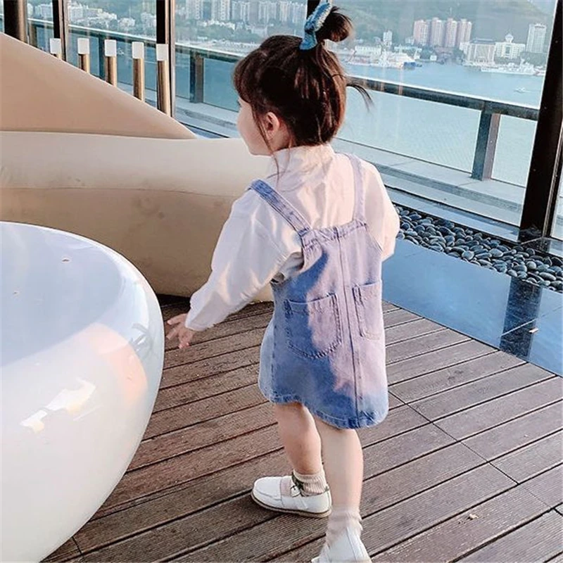Vestido vaquero para niña – Tirantes verano - imagen 3