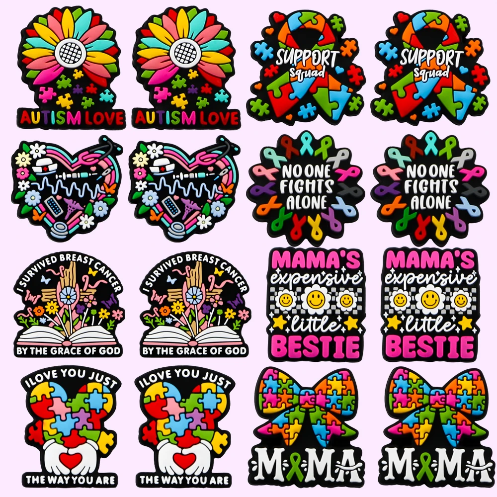 Cuentas de silicona con diseño de enfermera y mamá