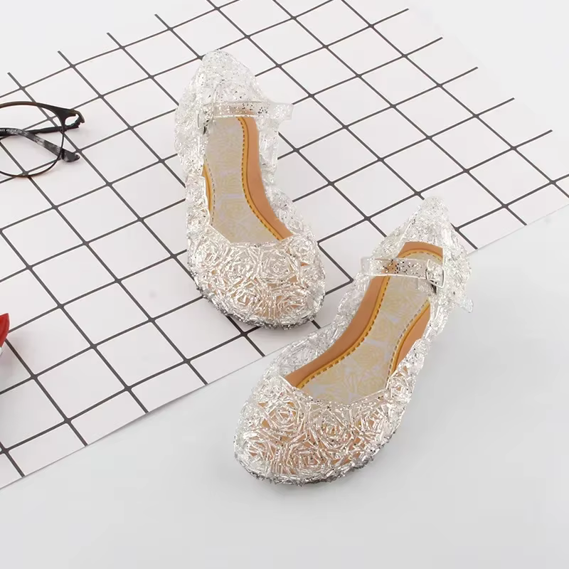 Sandalias antideslizantes para niña de estilo sirena princesa - imagen 3