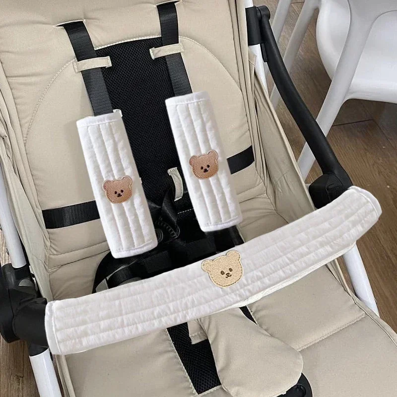 Funda reposabrazos para cochecito – Protector de algodón suave para bebé - imagen 3