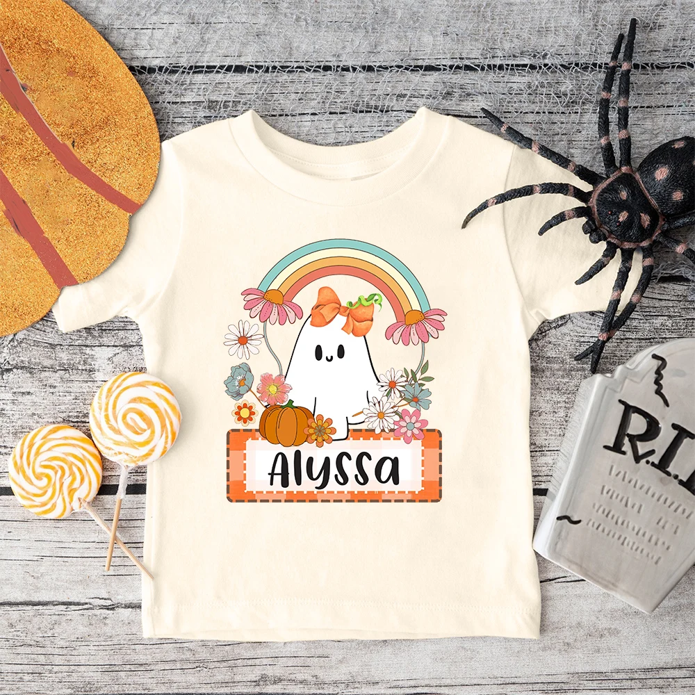 Camisa personalizada Halloween para niños – Estilo retro manga corta - imagen 3