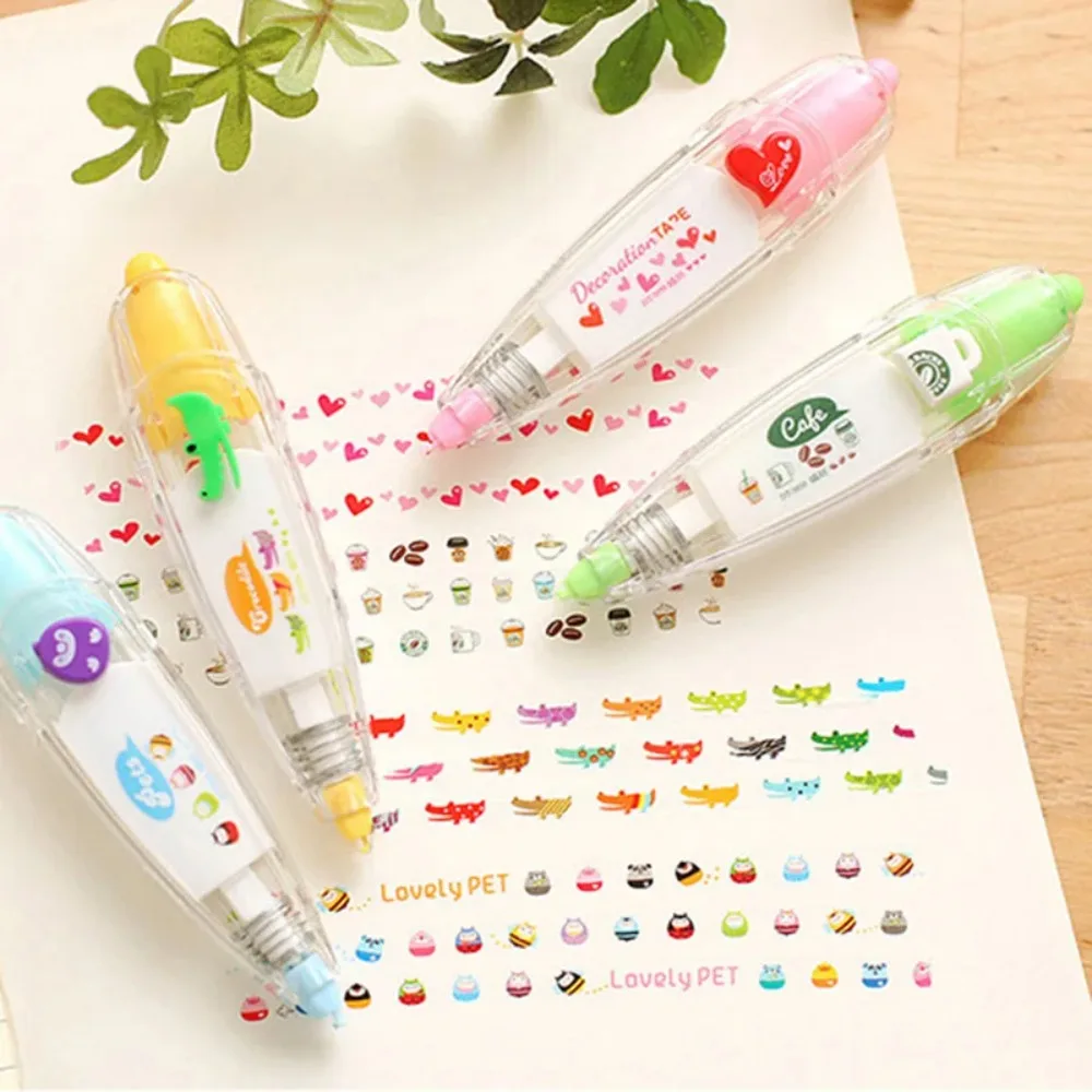Cinta adhesiva con flores para niños, decoración de papelería - imagen 2
