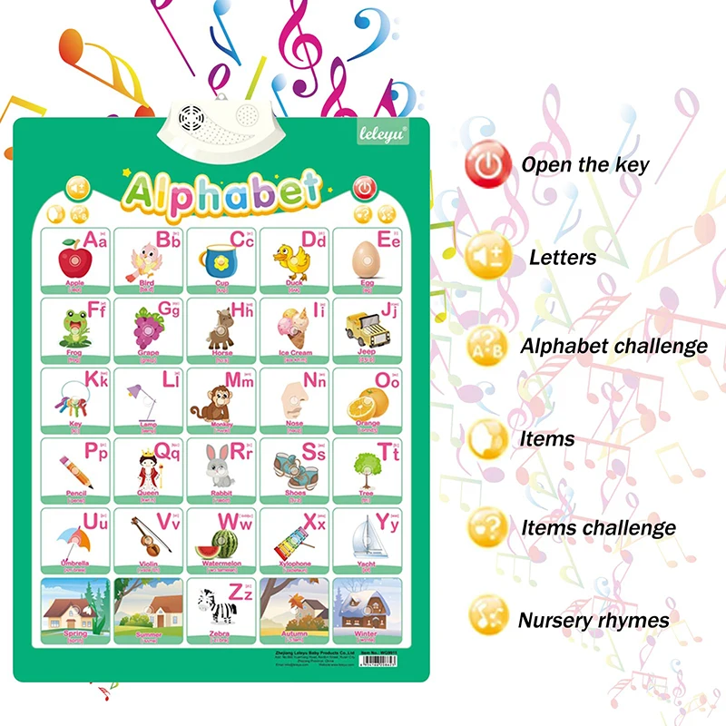 Póster alfabeto parlante para niños pequeños – Aprendizaje temprano - imagen 5