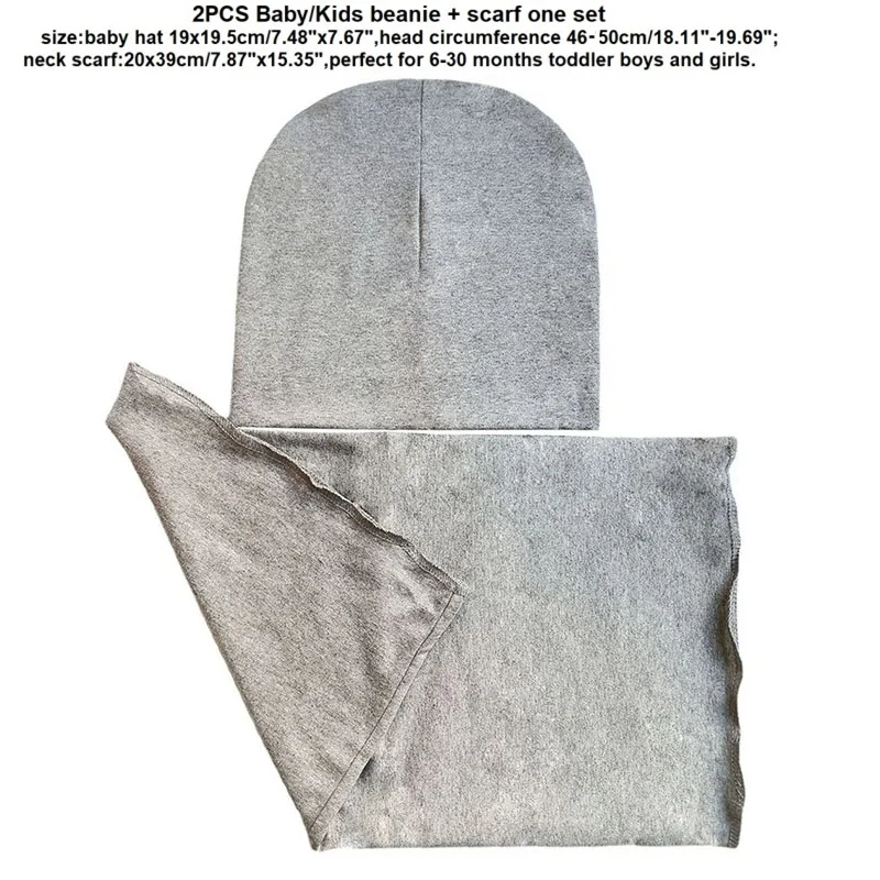 Gorro bebé con bufanda cálida de punto para otoño e invierno - imagen 3