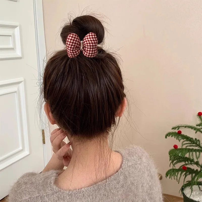 Diadema con lazo de lunares rojos para niña – pelo con estilo - imagen 5